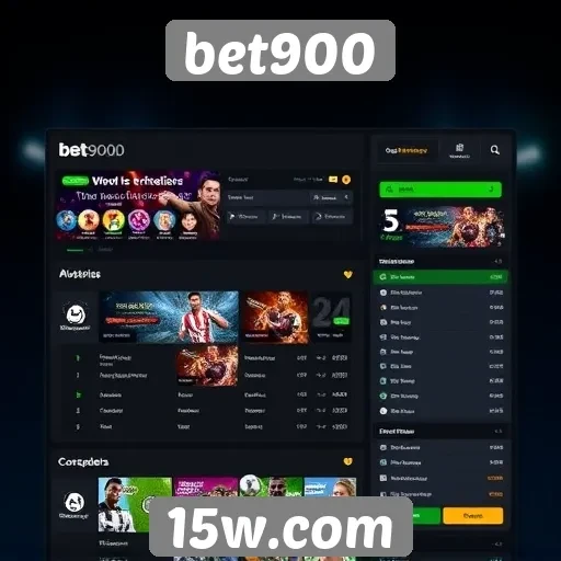 Análise da interface de usuário do site Bet900