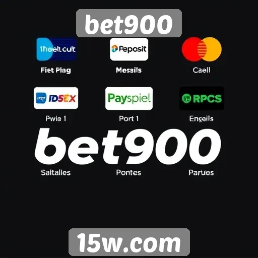 Métodos de pagamento disponíveis no bet900